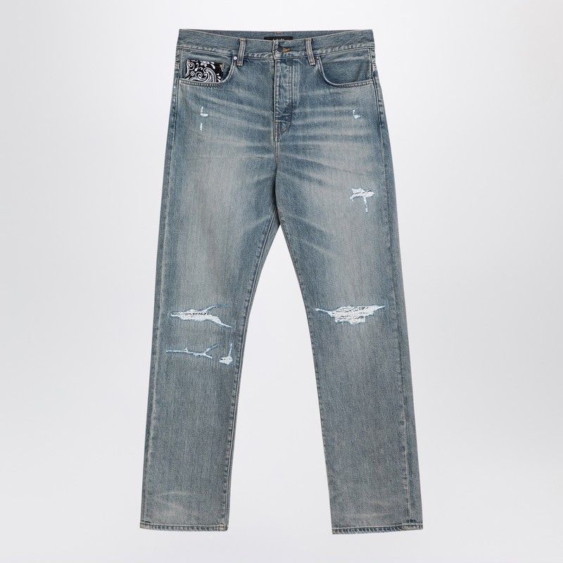 AMIRI Classic Straight Jeans with Rips