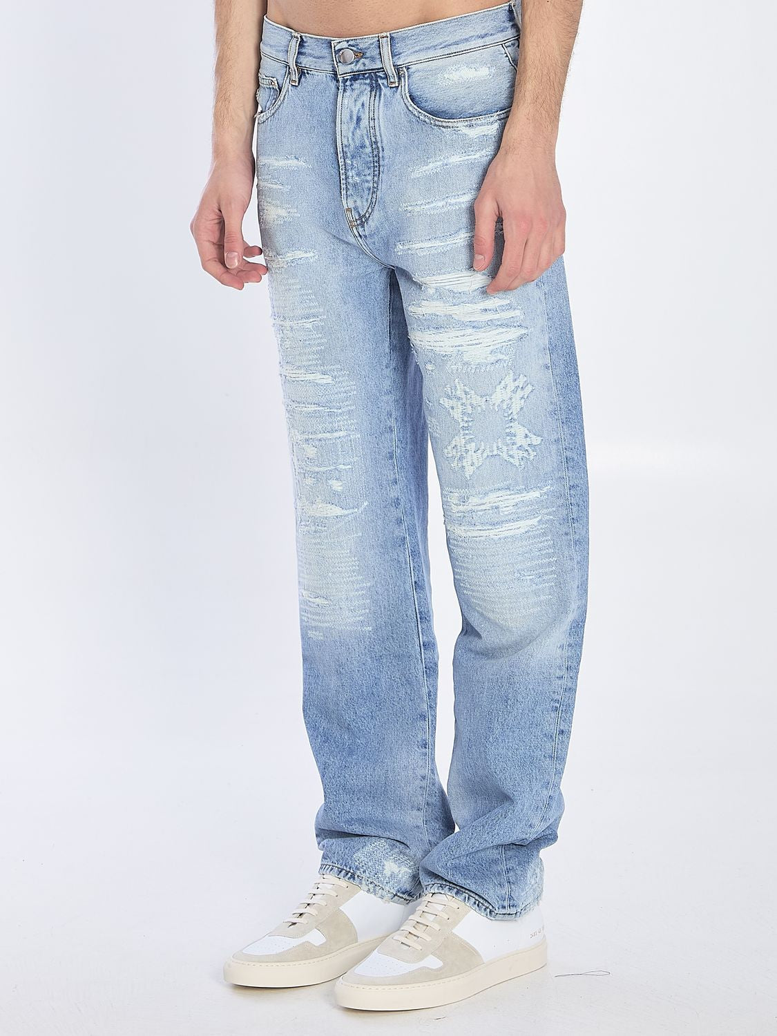 AMIRI Repaired Straight Jeans - Size US 31