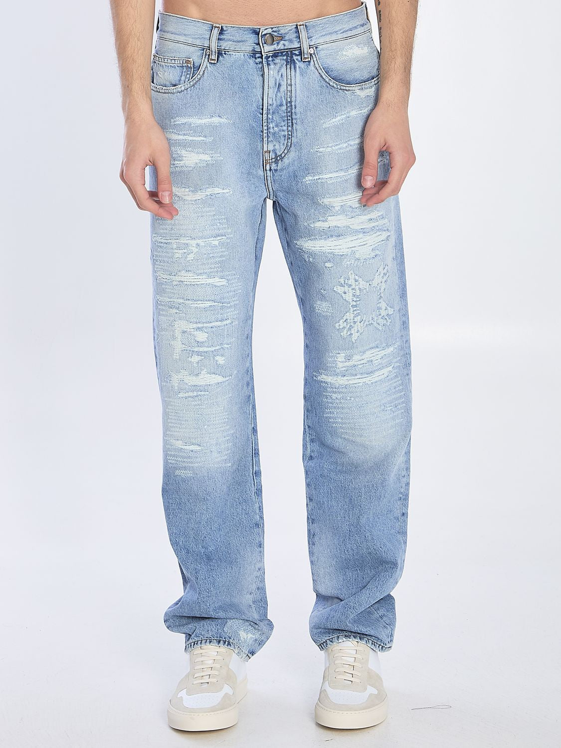 AMIRI Repaired Straight Jeans - Size US 31