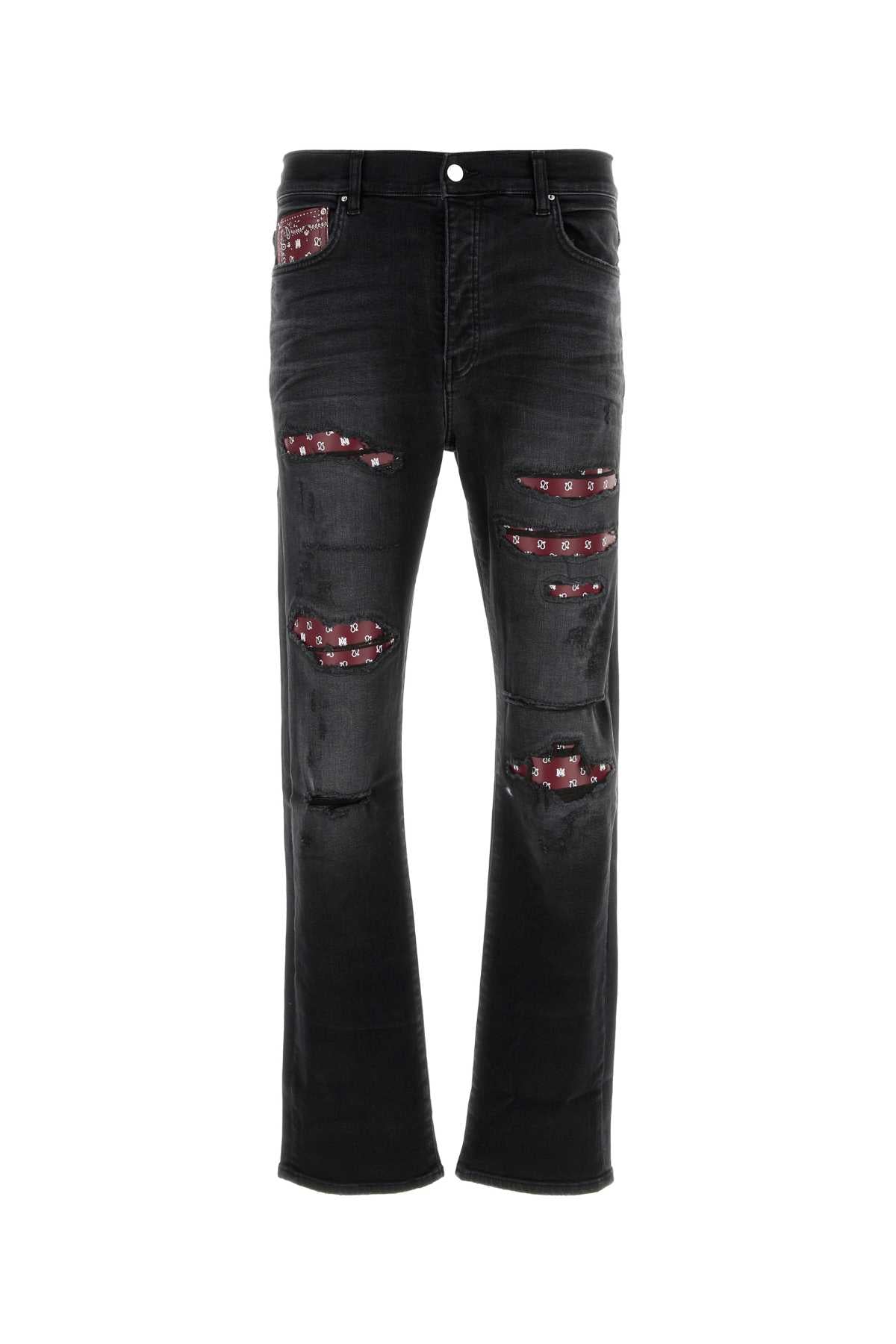 AMIRI Repaired Slim Fit Stretch Denim Jeans