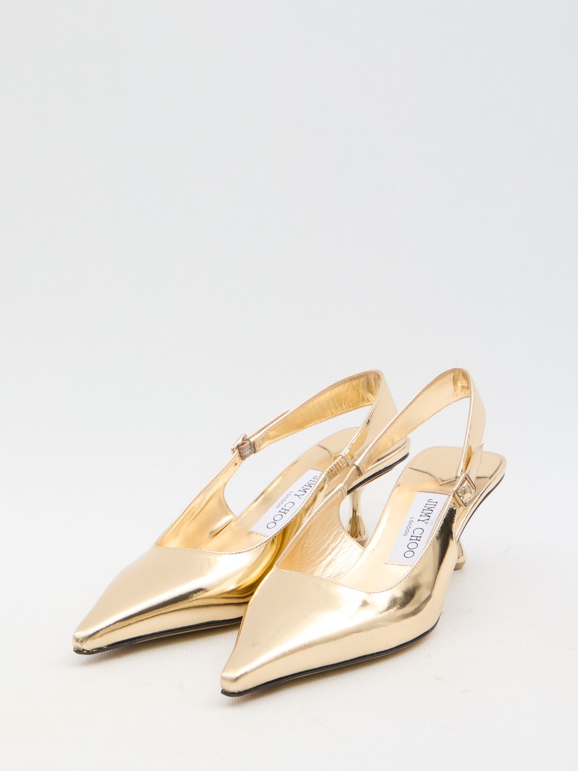 JIMMY CHOO Elegant Leather Slingback Pumps