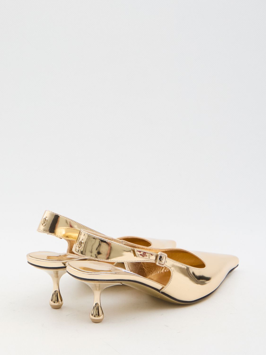 JIMMY CHOO Elegant Leather Slingback Pumps