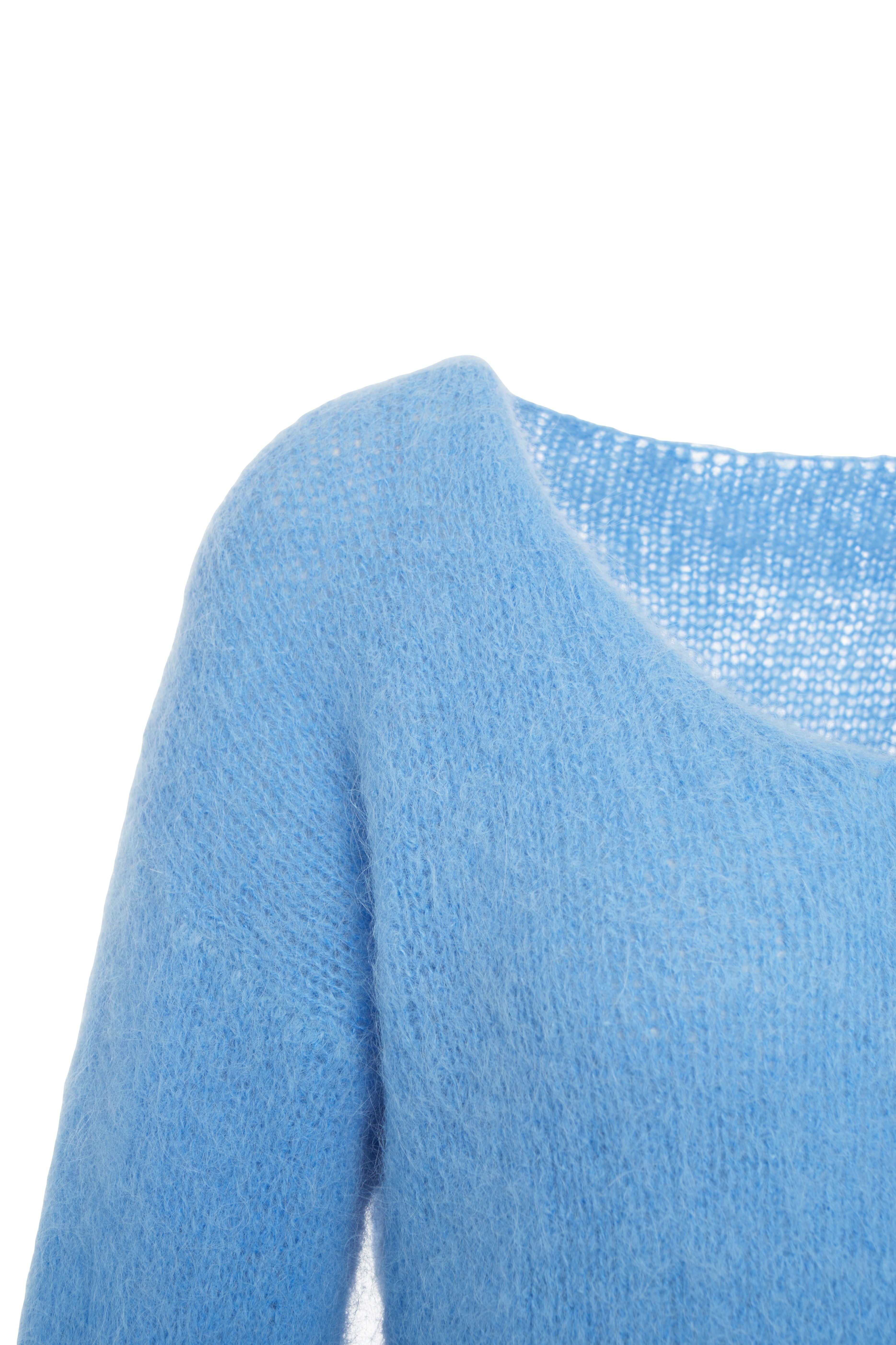 AMERICANDREAMS Loose Fit V-Neck Pullover with Voluminous Sleeves