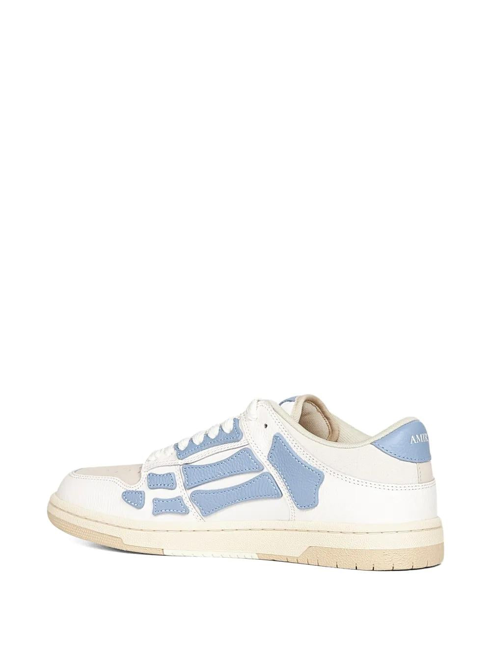 AMIRI Low-Top Leather Trainers with Skeleton Appliqué for Men