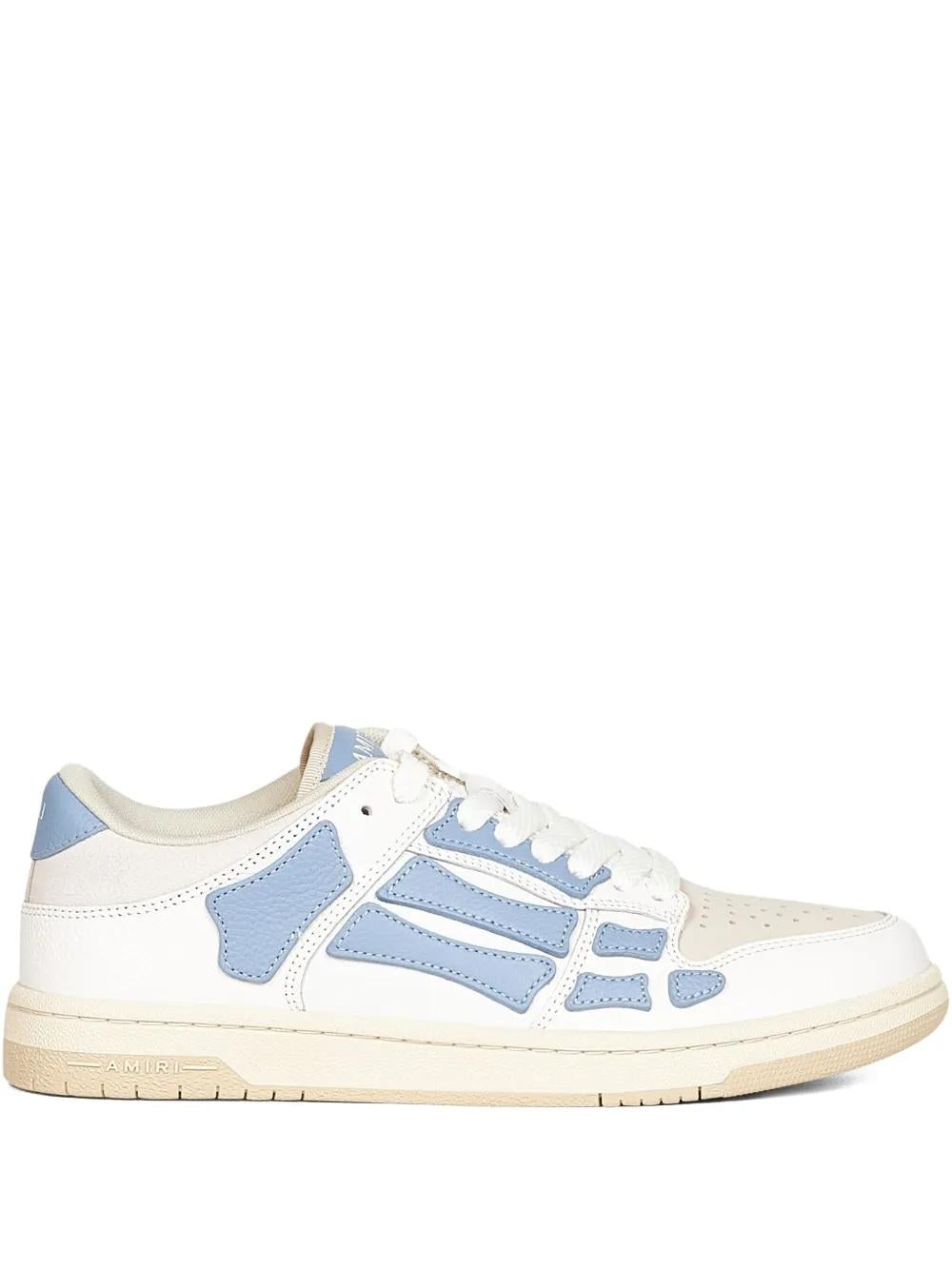 AMIRI Low-Top Leather Trainers with Skeleton Appliqué for Men