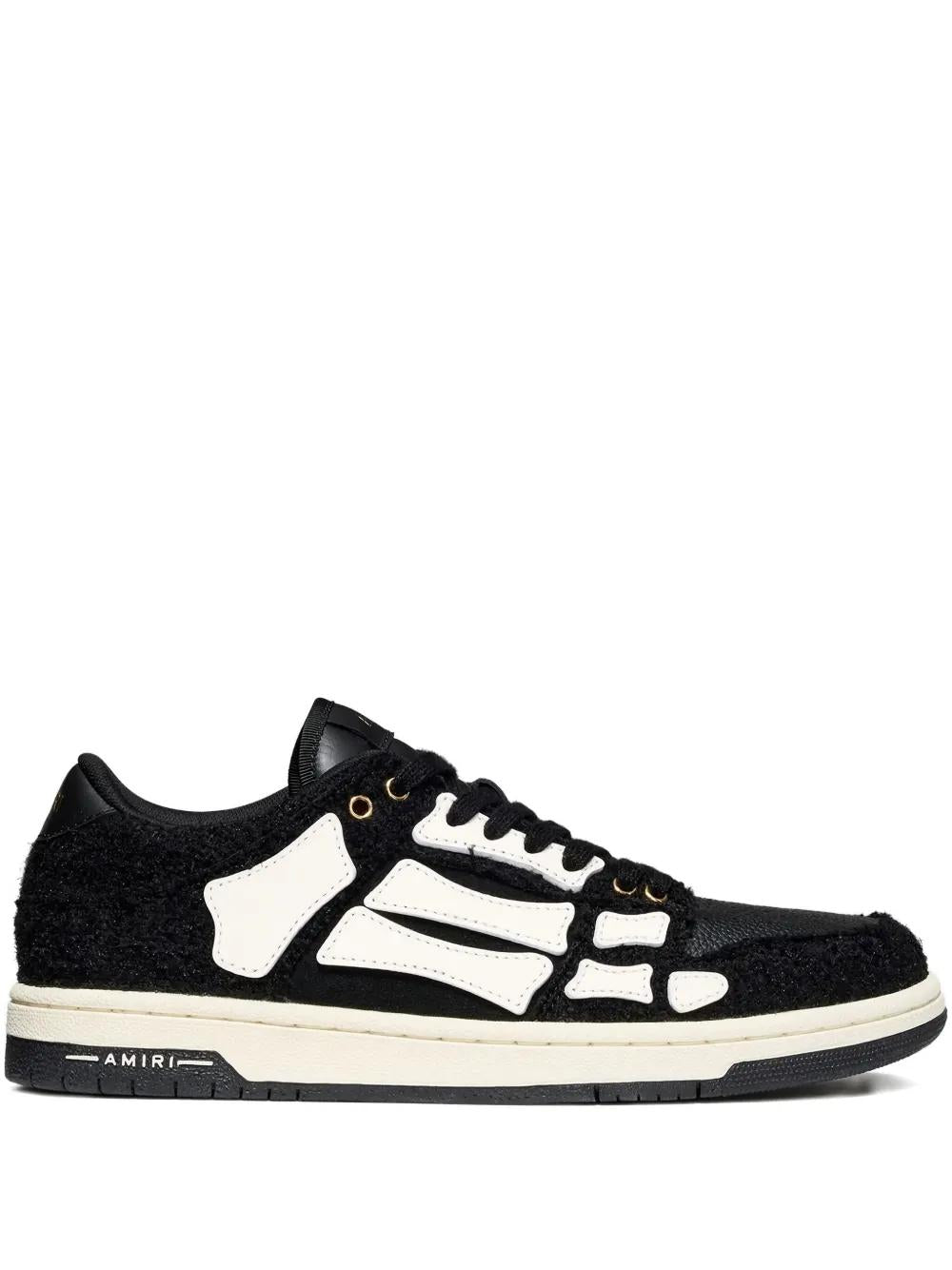AMIRI Skeleton Detailing Lace-Up Low Top Sneakers for Men