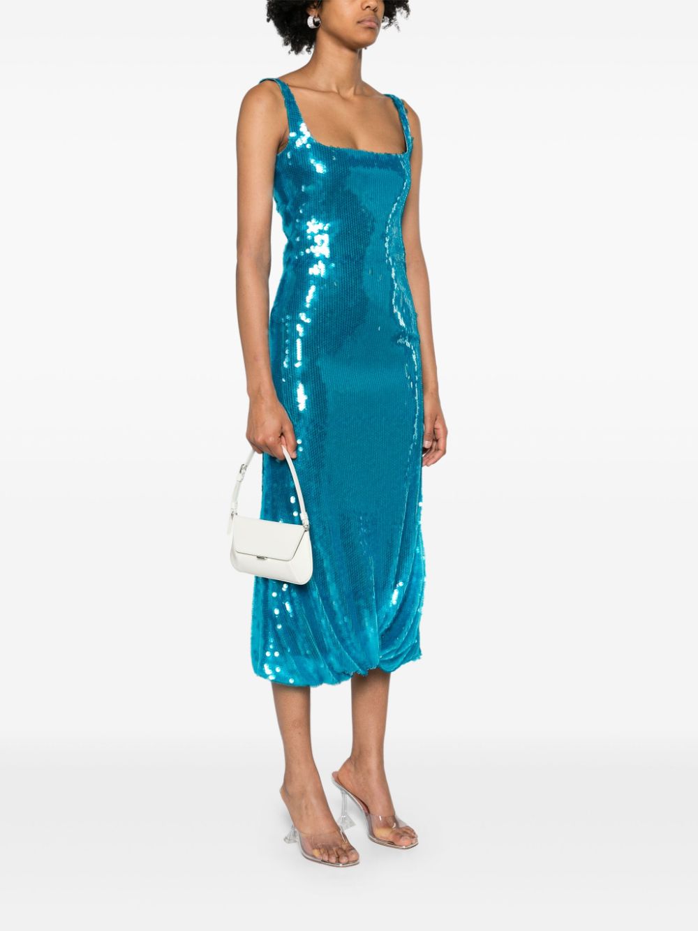 AMINA MUADDI Mini Leather Shoulder Handbag