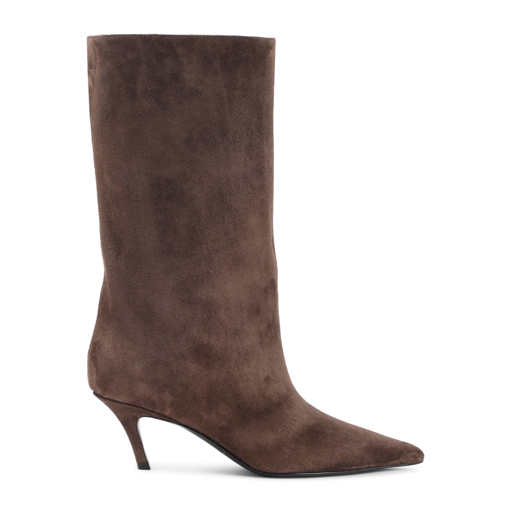 AMINA MUADDI Elegant Suede Ankle Boots with 6cm Heel Height