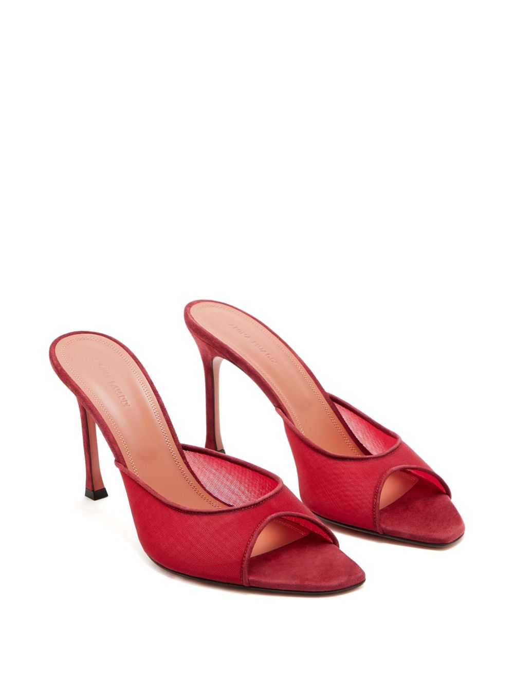 AMINA MUADDI Oblique Almond Toe Mini Sandals