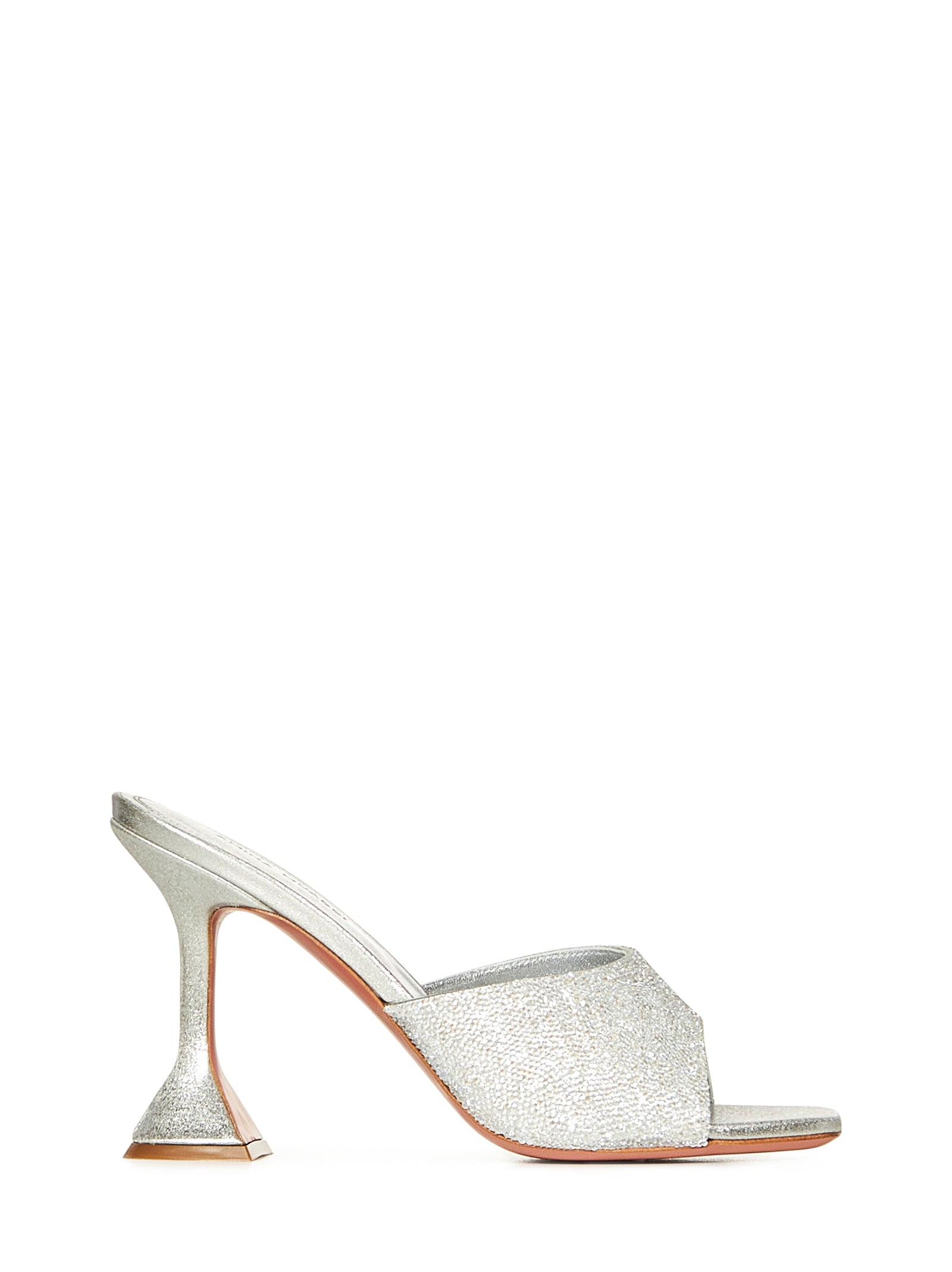 AMINA MUADDI Elegant Hourglass Heel Sandals 95mm