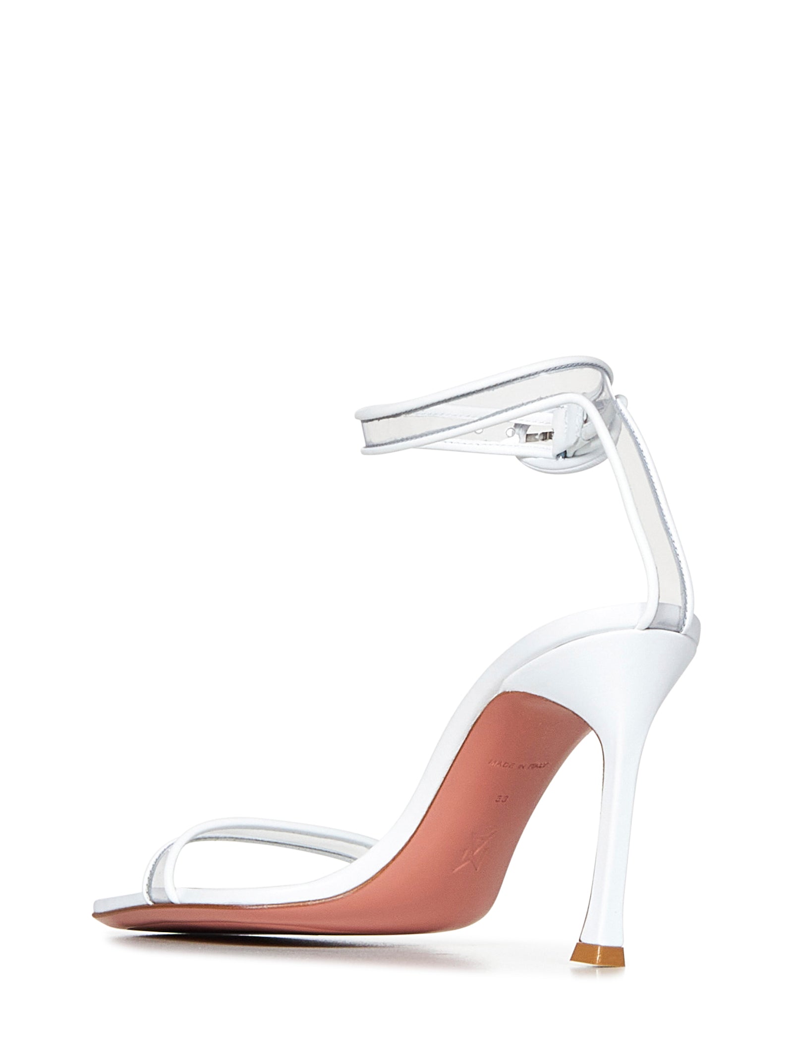 AMINA MUADDI Elegant 95mm Heeled Sandals for Women