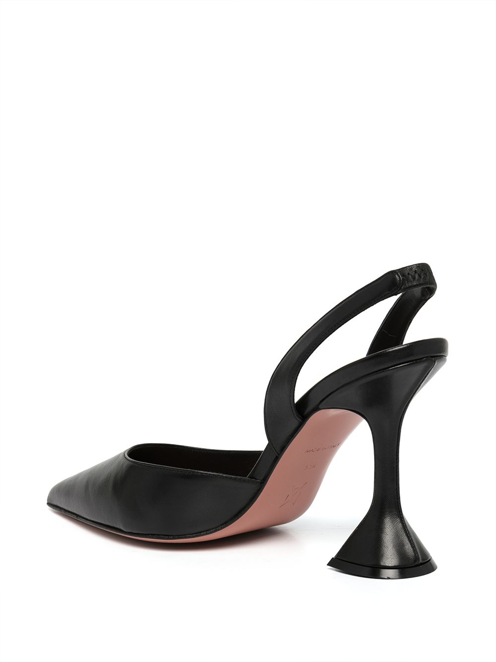 AMINA MUADDI Pointed Toe Slingbacks with Hourglass Heel - Women's Pumps