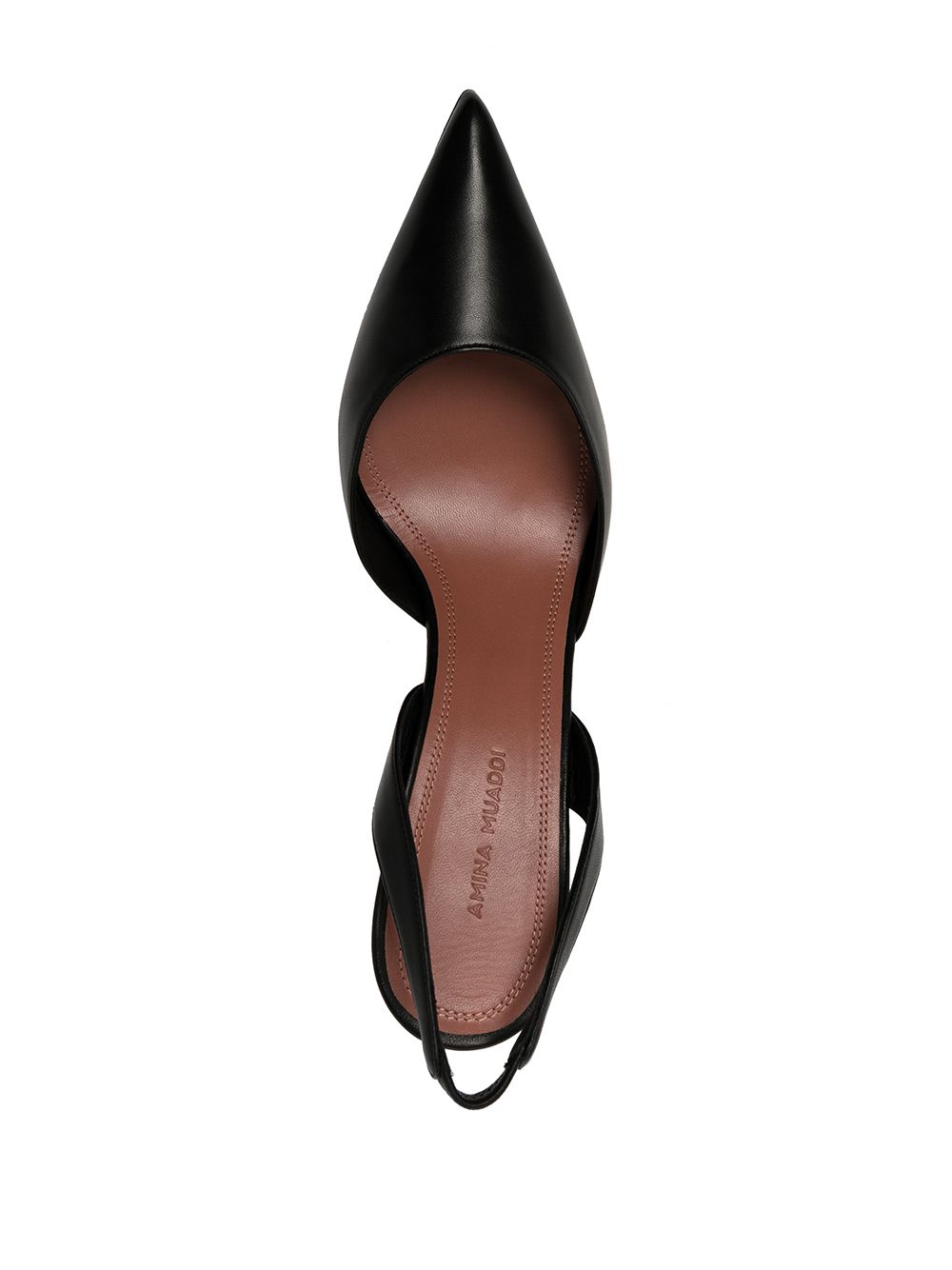 AMINA MUADDI Pointed Toe Slingbacks with Hourglass Heel - Women's Pumps