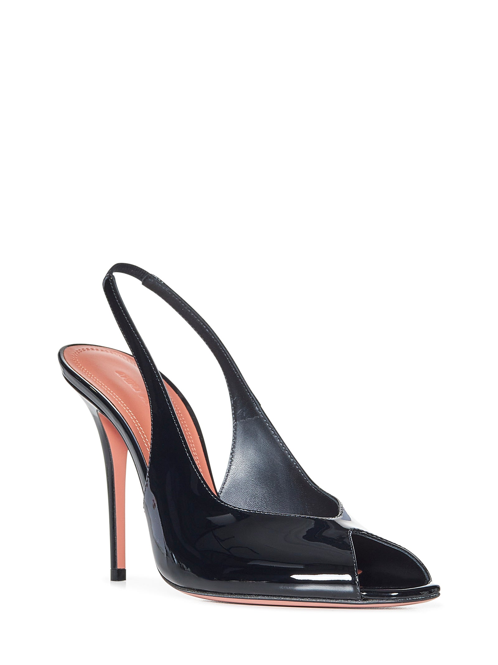 AMINA MUADDI Elegant Peep-Toe Slingback Pumps with 105mm Heel