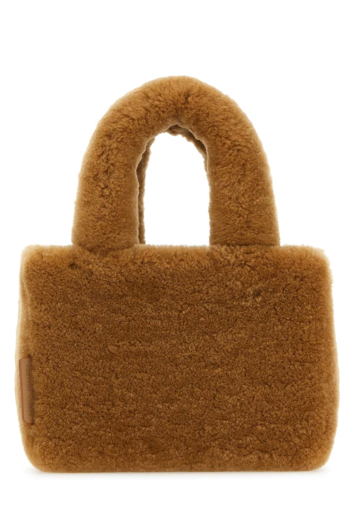 AMINA MUADDI Luxurious Mini Shearling Handbag