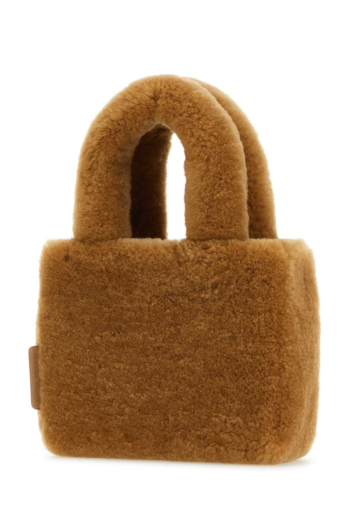 AMINA MUADDI Luxurious Mini Shearling Handbag