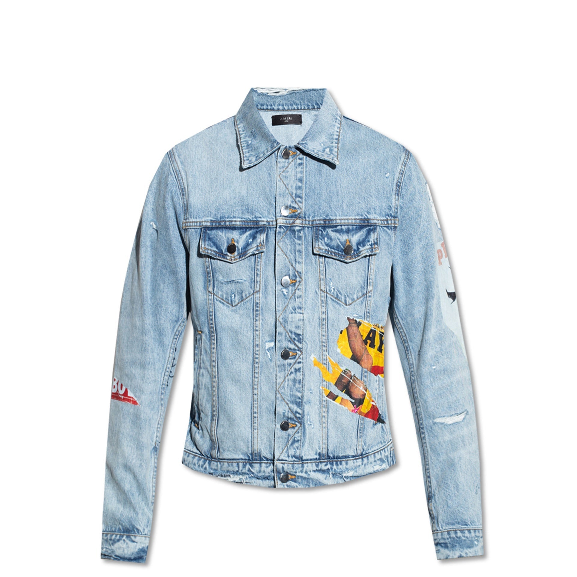 AMIRI Playboy Magazine Trucker Denim Jacket - Men's Fit