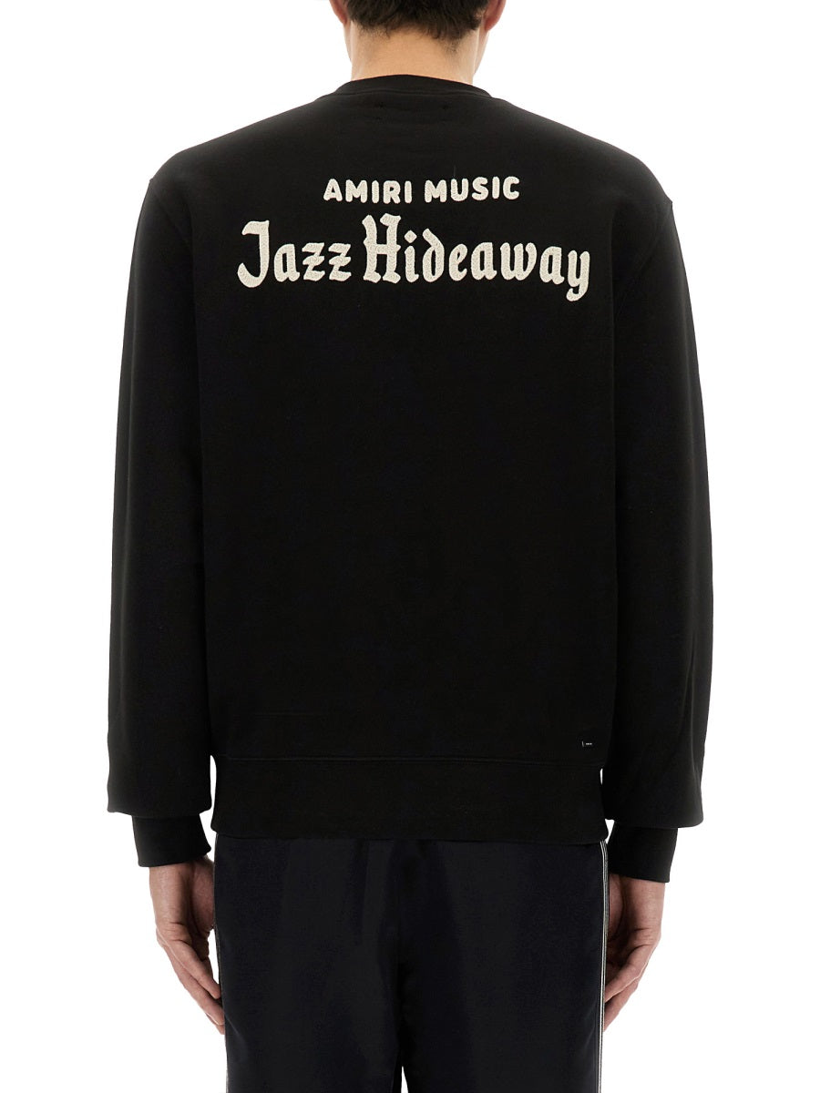 AMIRI Jazz Hideaway Crew Sweatshirt - Size L
