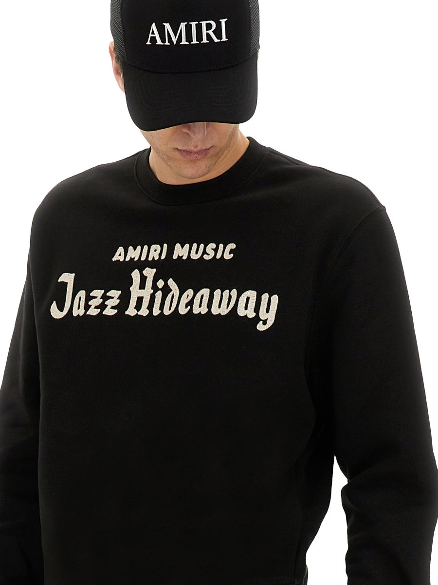 AMIRI Jazz Hideaway Crew Sweatshirt - Size L