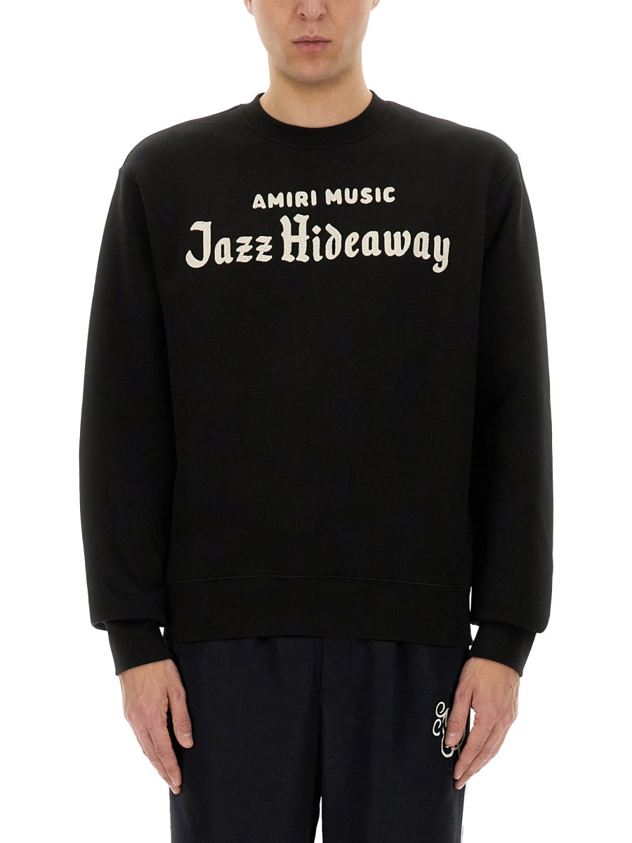 AMIRI Jazz Hideaway Crew Sweatshirt - Size L