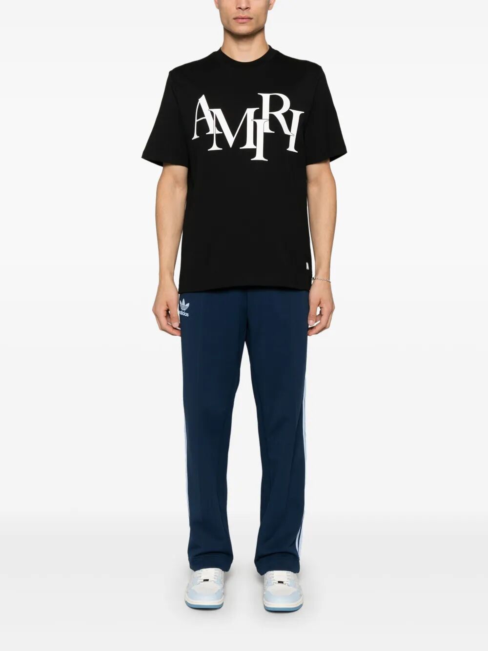AMIRI Staggered Logo Tee (Size L)