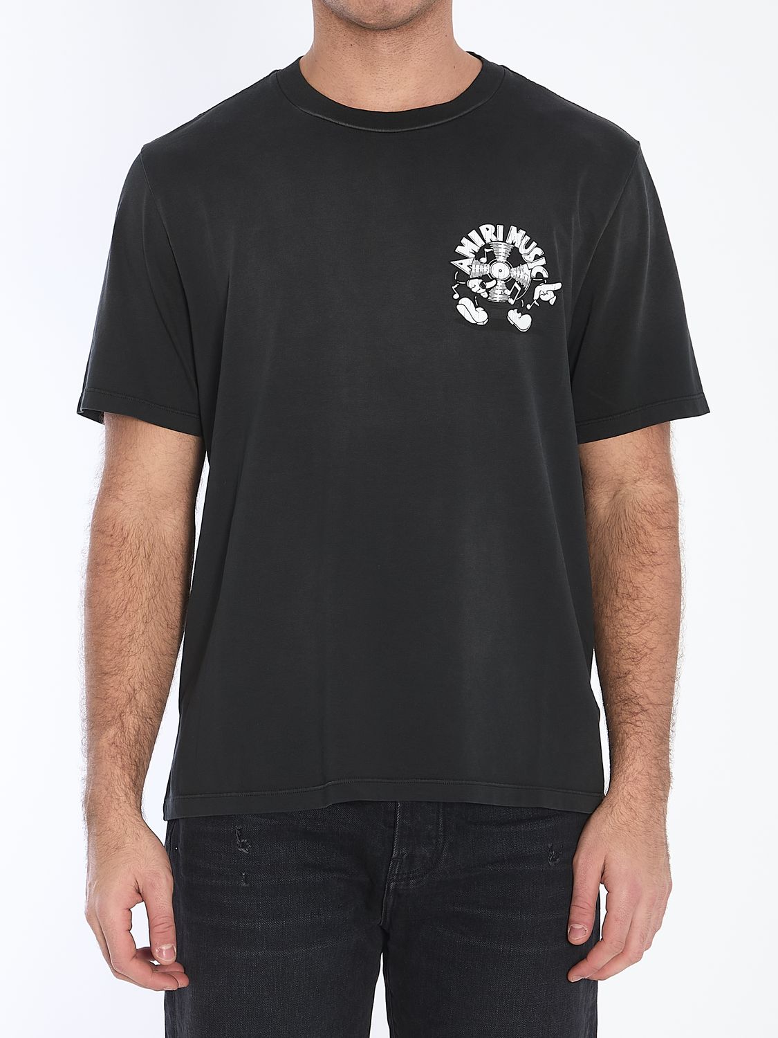 AMIRI Music Record Crewneck T-Shirt - Size L