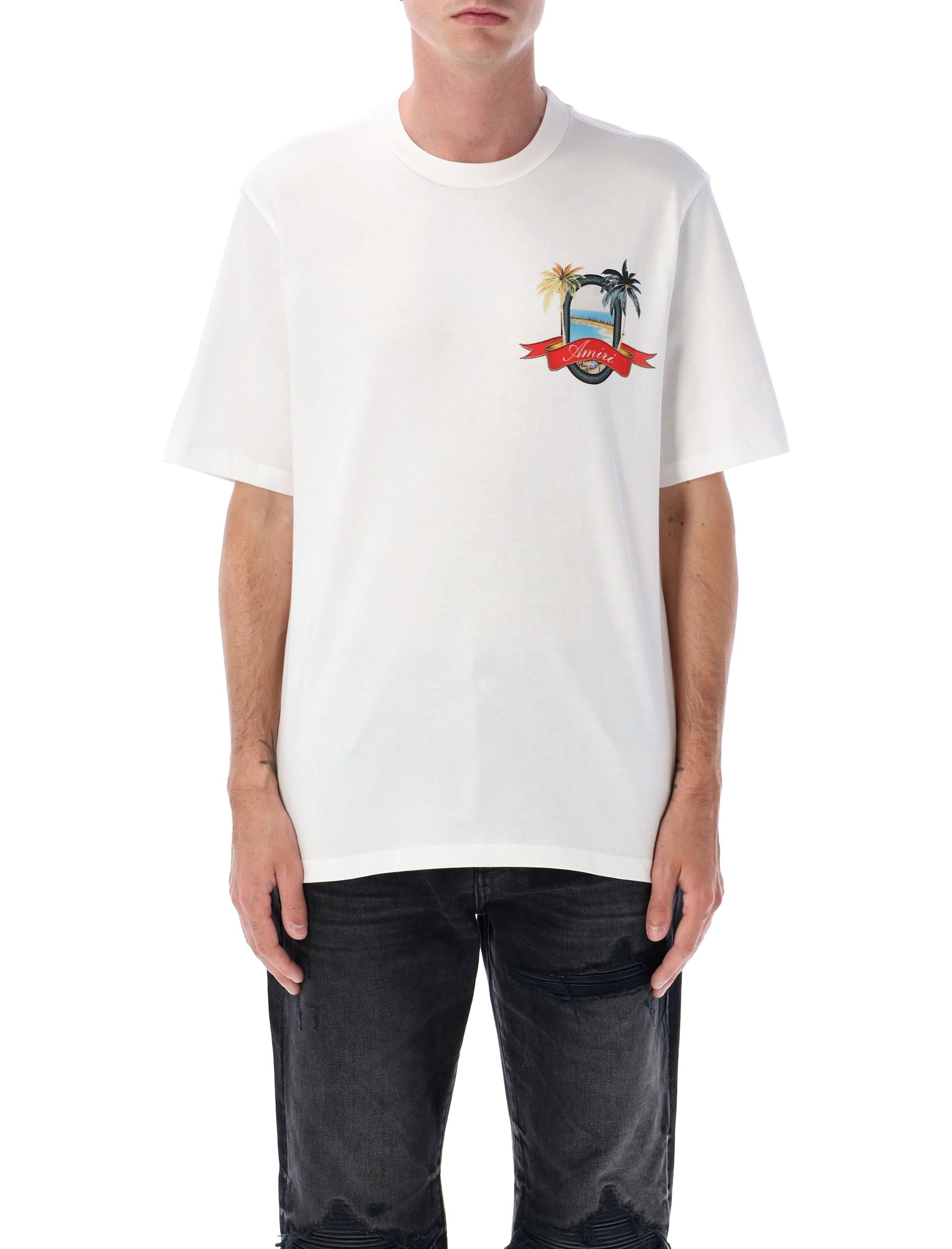 AMIRI Men's Paradise Tee - Short Sleeve Crew Neck
