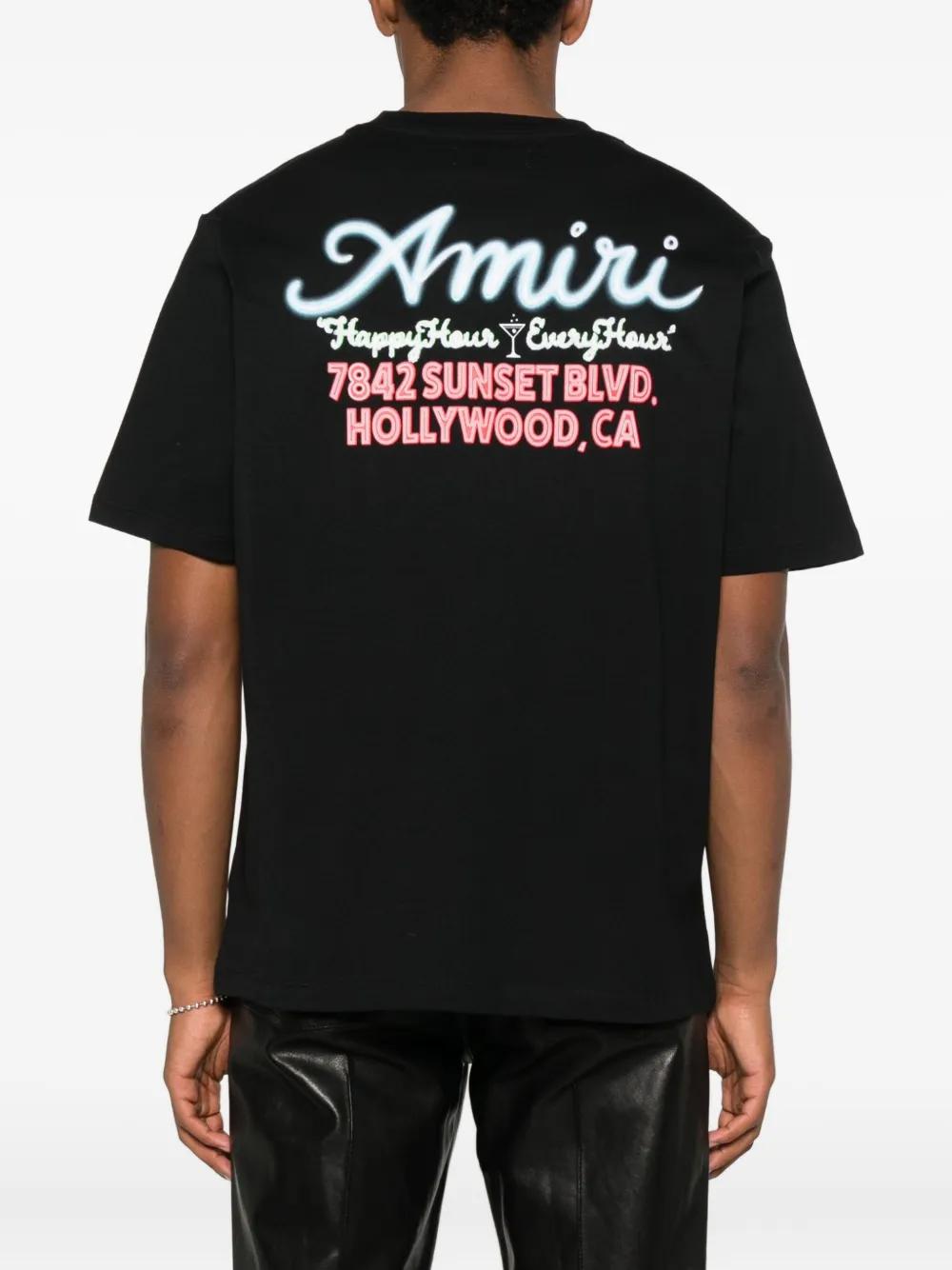 AMIRI Embroidered Logo Crew Neck T-Shirt - Short Sleeves