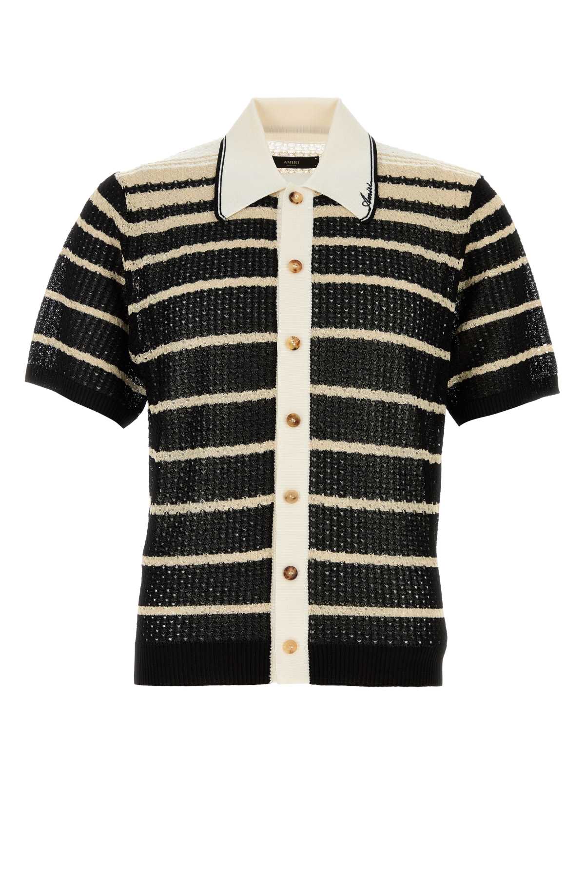 AMIRI Embroidered Crochet Cardigan for Men - FW25