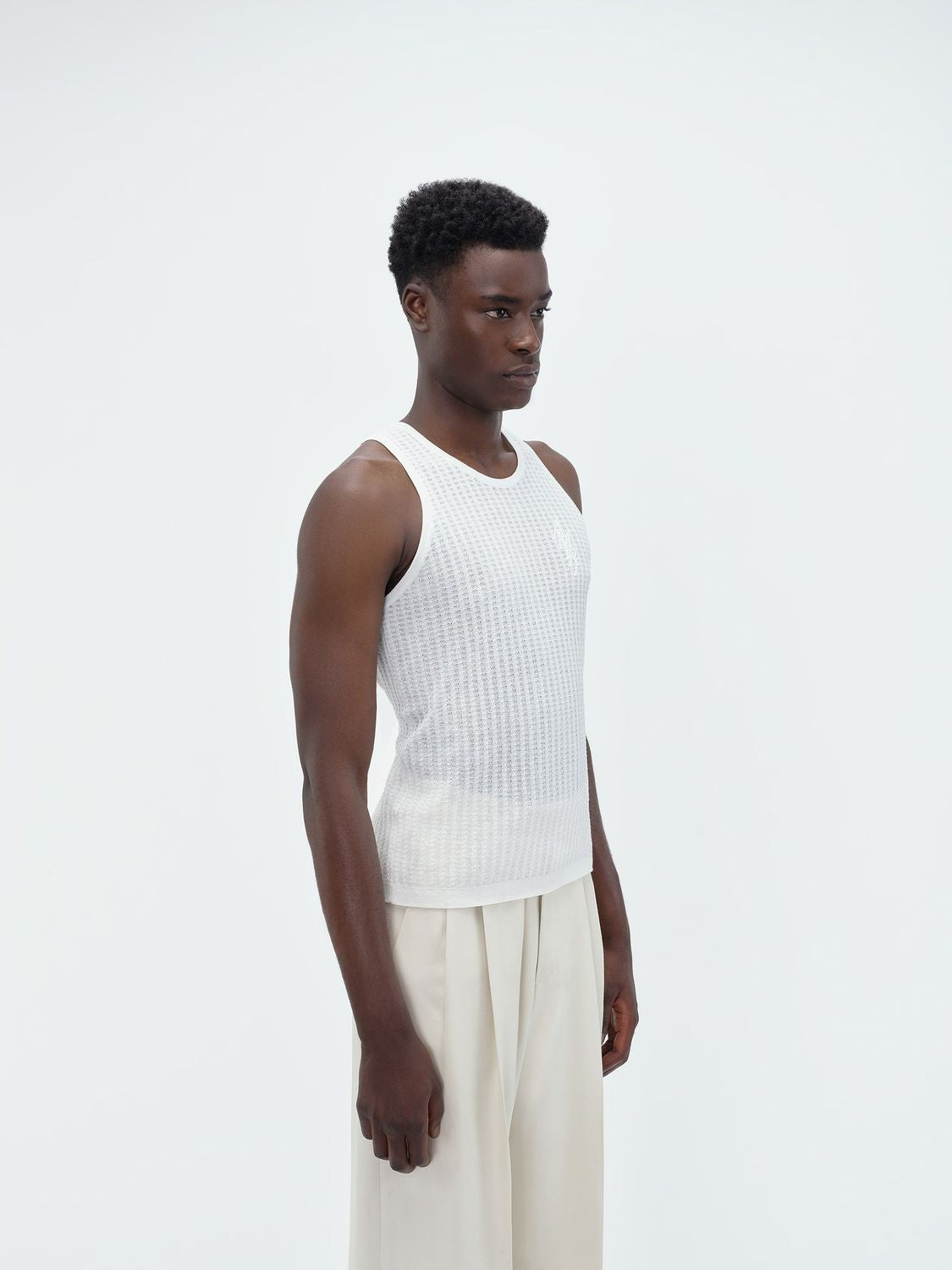 AMIRI Waffle Stitch Tank Top for Men