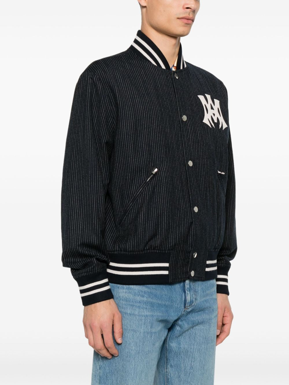 AMIRI Pinstripe Bomber Jacket for Men - SS25