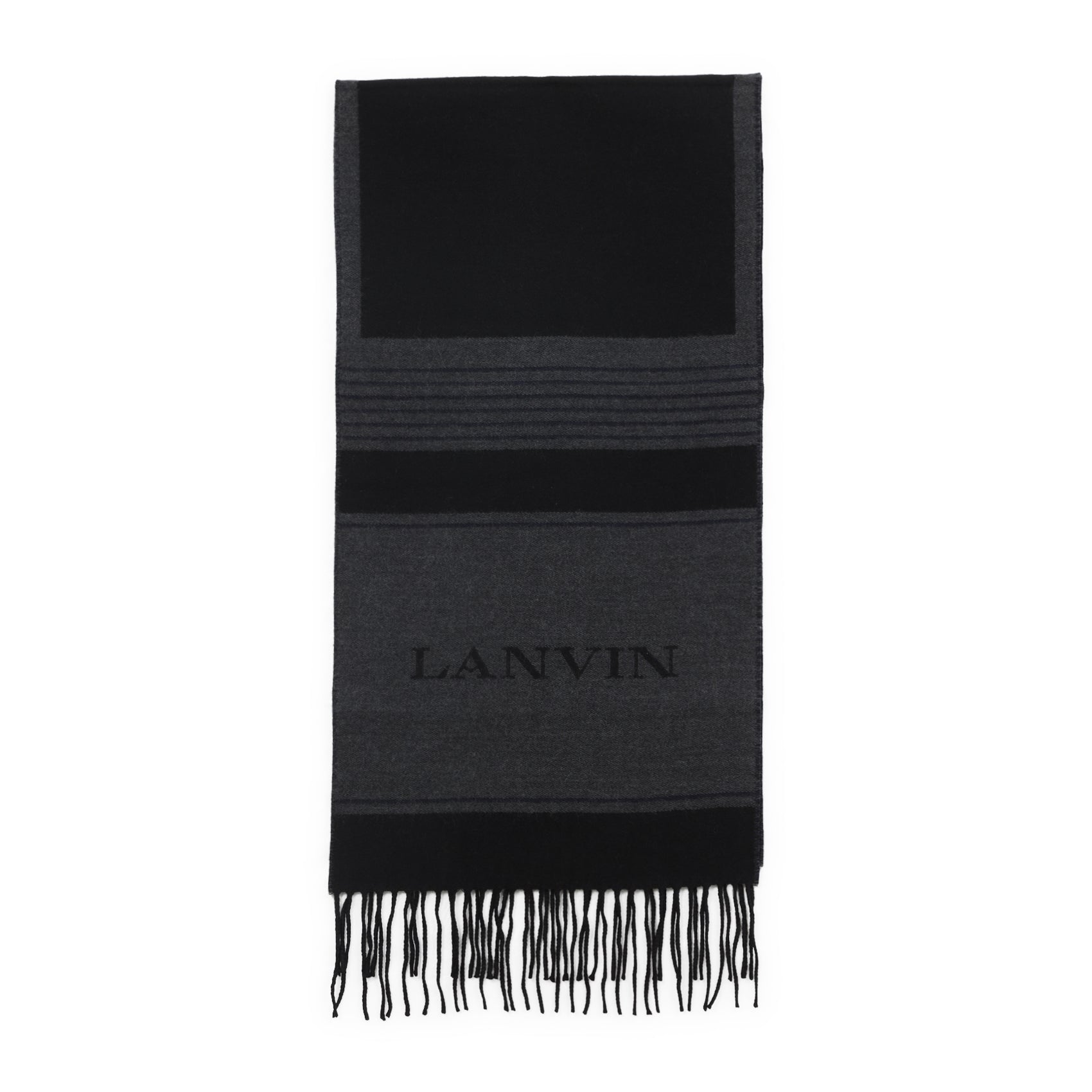 LANVIN Squared Logo Scarf 35X180