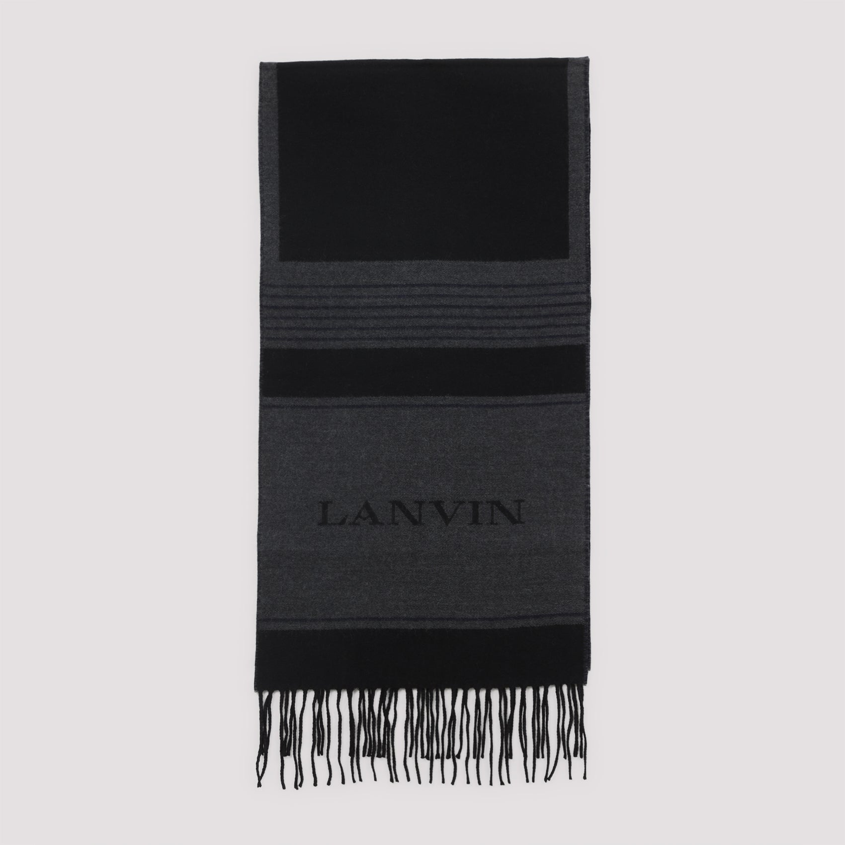 LANVIN Squared Logo Scarf 35X180