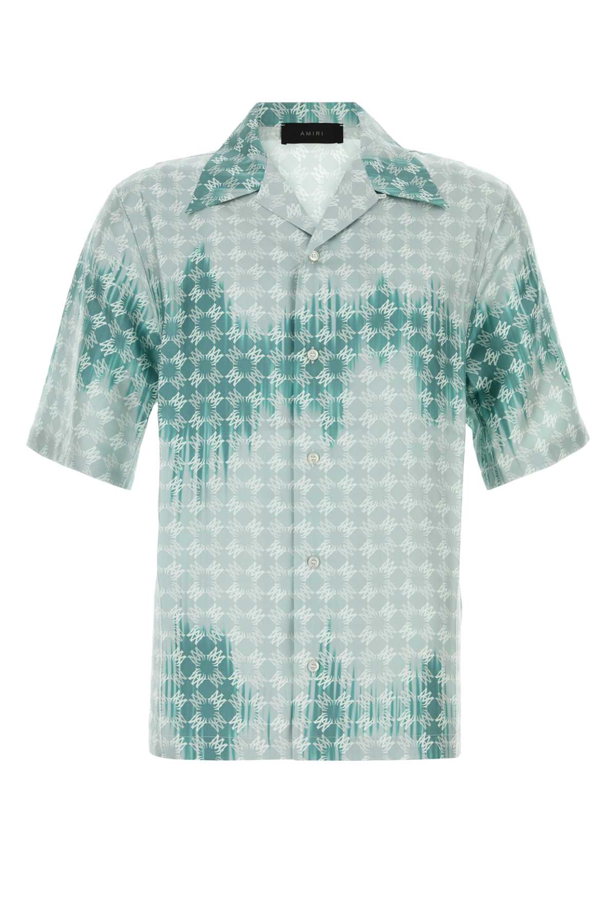 AMIRI Men's Printed Satin Camp Shirt