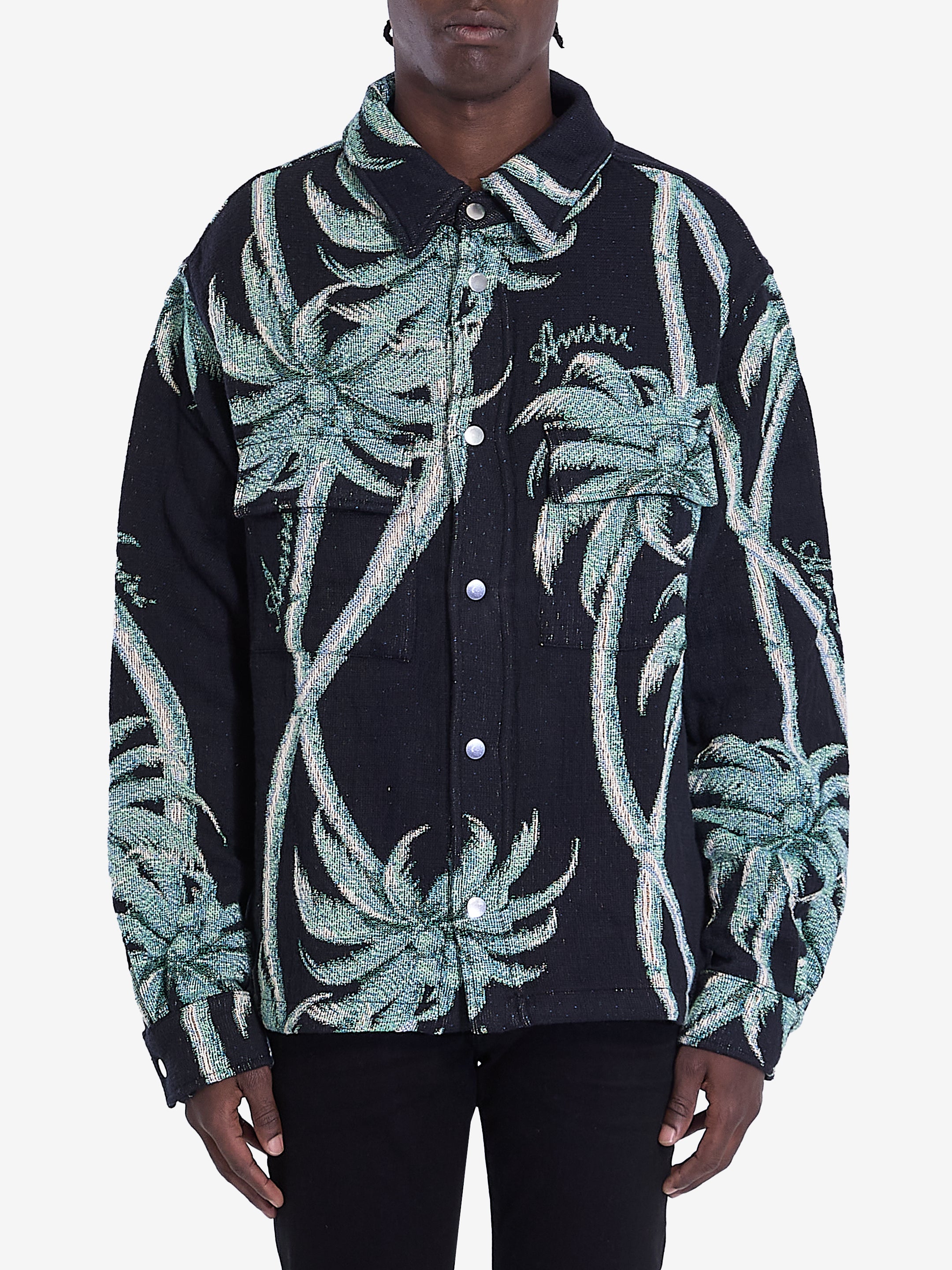 AMIRI Embroidered Cotton Overshirt for Men