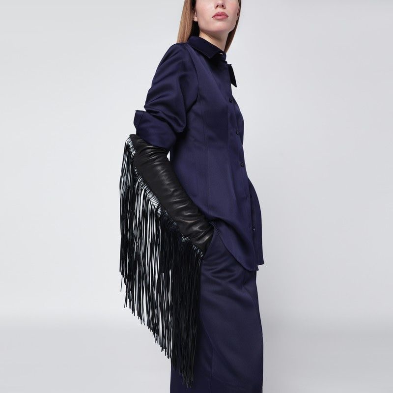 MAX MARA SPORTMAX Long Gloves with Dangling Fringes