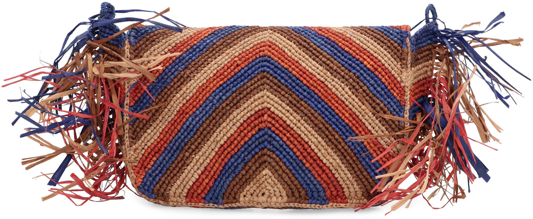 MADE FOR A WOMAN Mini Raffia Crossbody Handbag