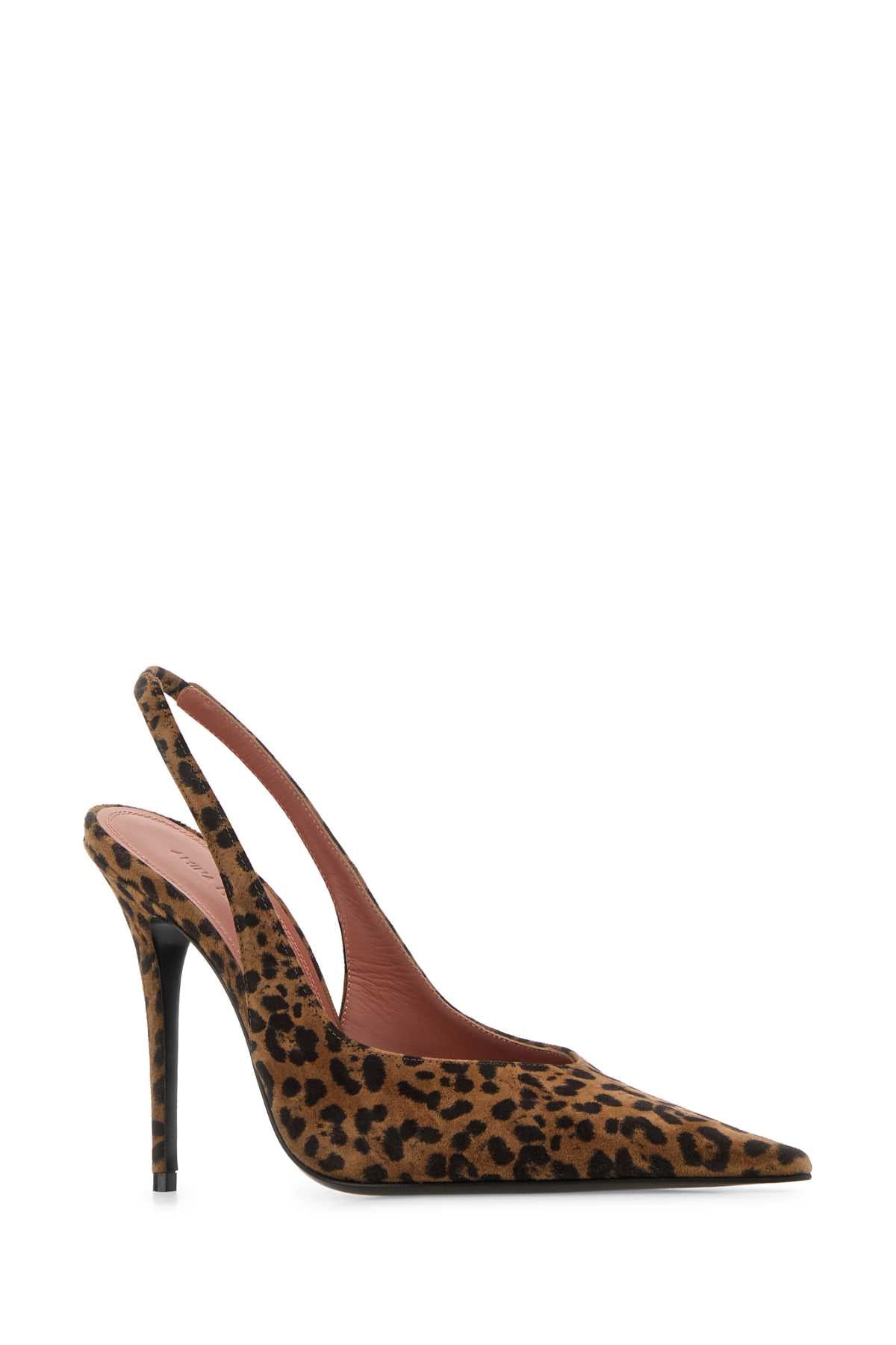 AMINA MUADDI Anok 105 Animal Print Sling Pumps for Women