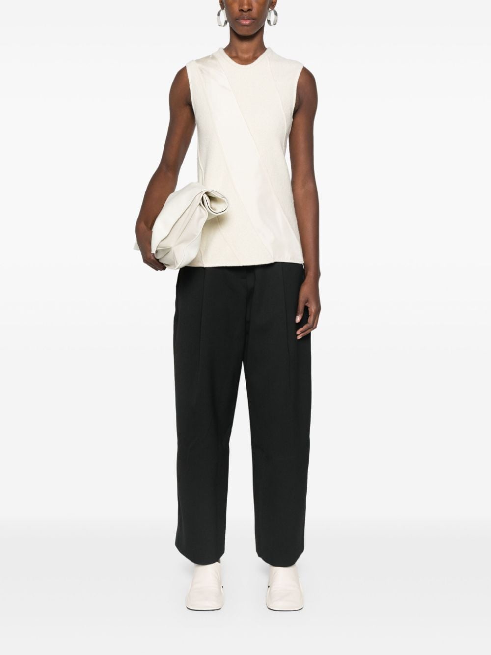 STUDIO NICHOLSON Wide Leg Cropped Trousers for Women