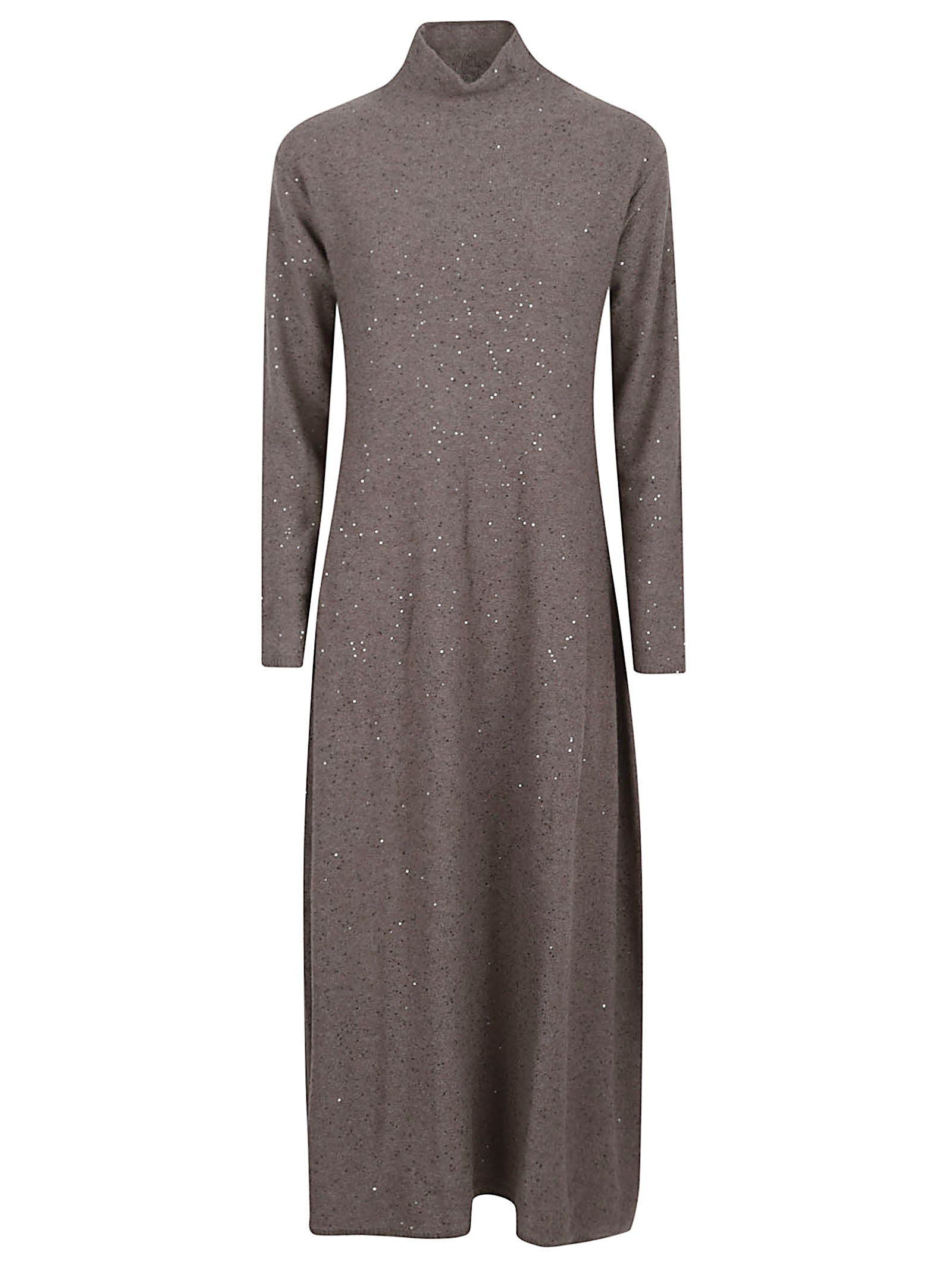 ANTONELLI FIRENZE Elegant Long Sleeve High Neck Dress for Women