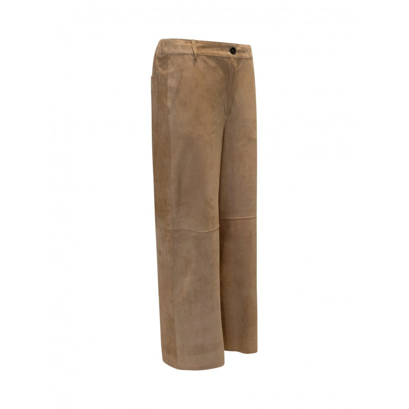 ANTONELLI FIRENZE Chic Suede Roche Pants for Women