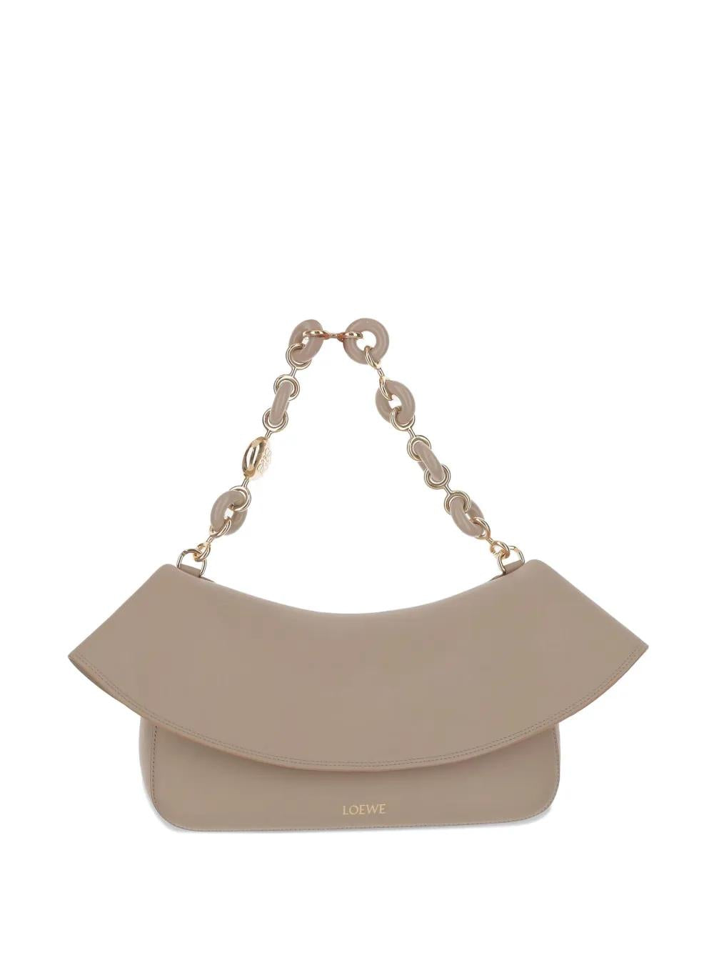 LOEWE Smooth Leather Medium Handbag with Removable Chain