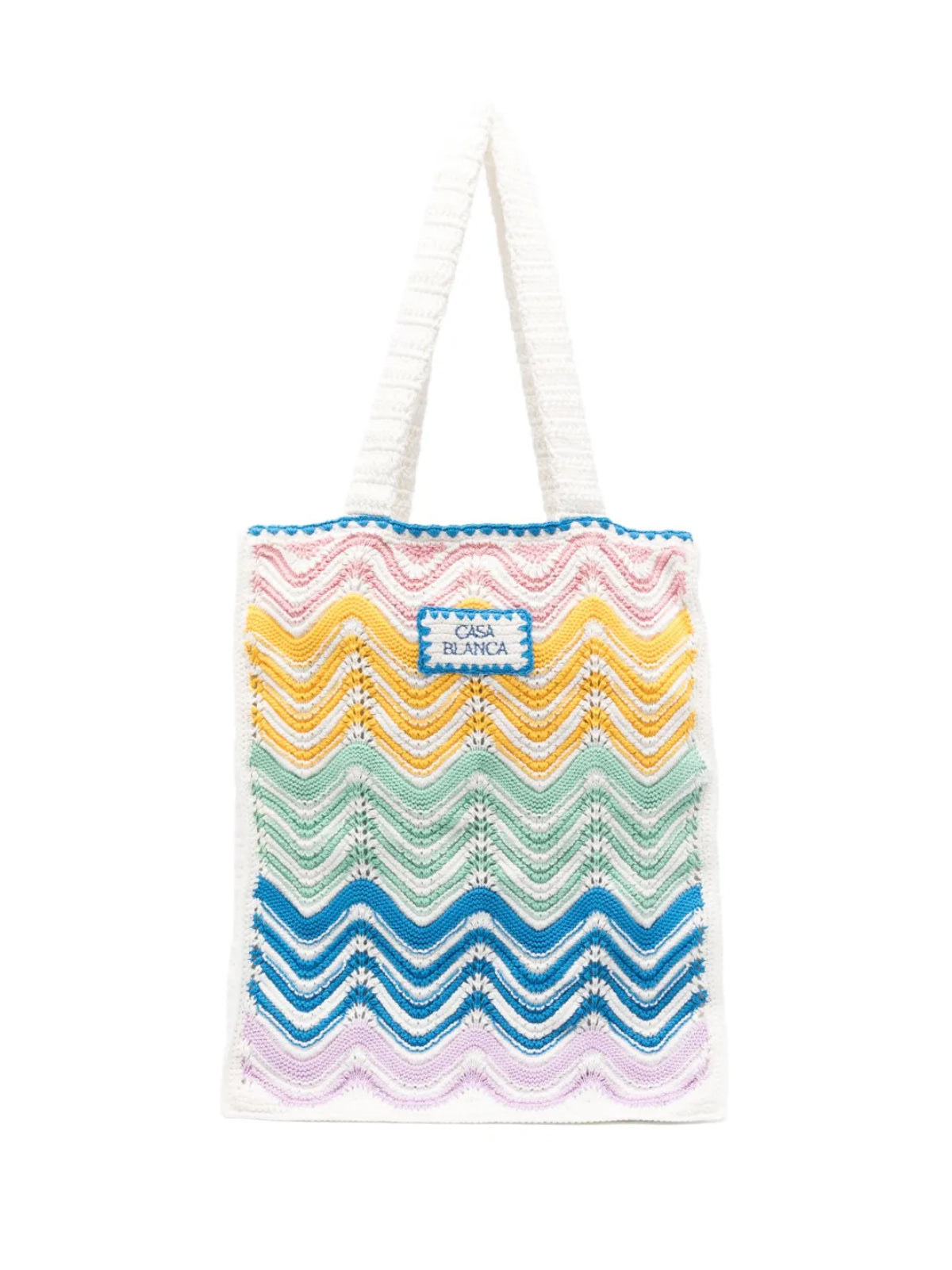 CASABLANCA Gradient Wave Crochet Mini Tote Handbag 41X31X4 CM