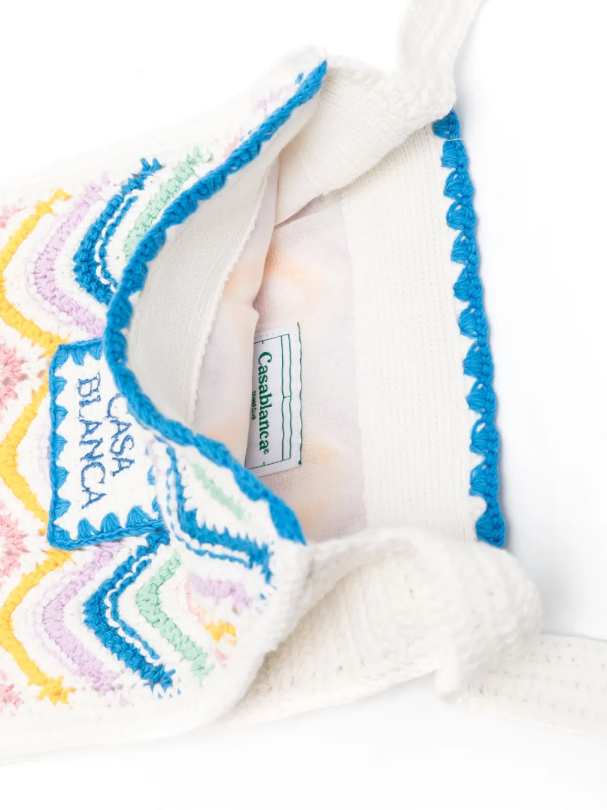 CASABLANCA Mini Gradient Wave Crochet Crossbody Handbag