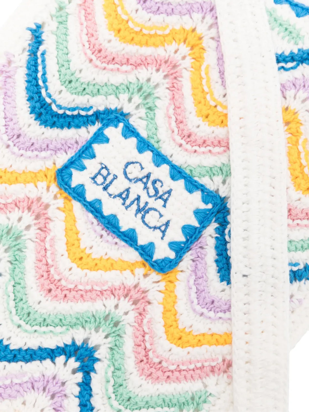 CASABLANCA Mini Gradient Wave Crochet Crossbody Handbag