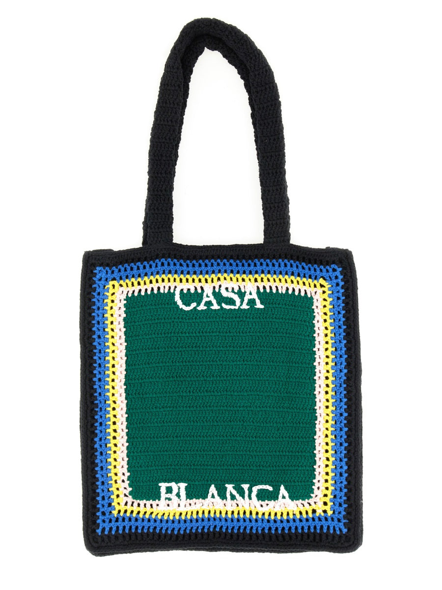 CASABLANCA Mini Crochet Handbag