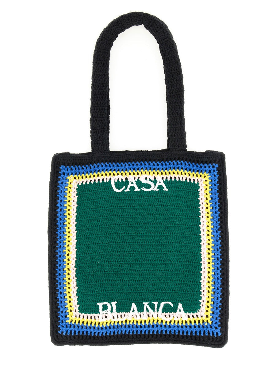 CASABLANCA Mini Crochet Handbag