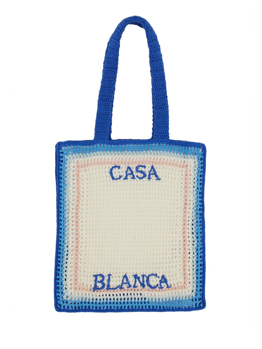 CASABLANCA Crochet Handbag