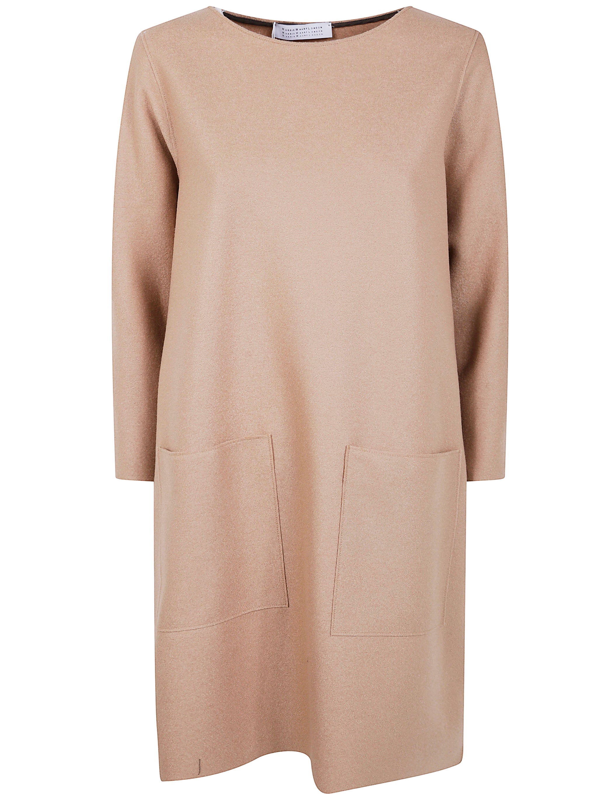 HARRIS WHARF LONDON Mini Geometric Dress with Pockets