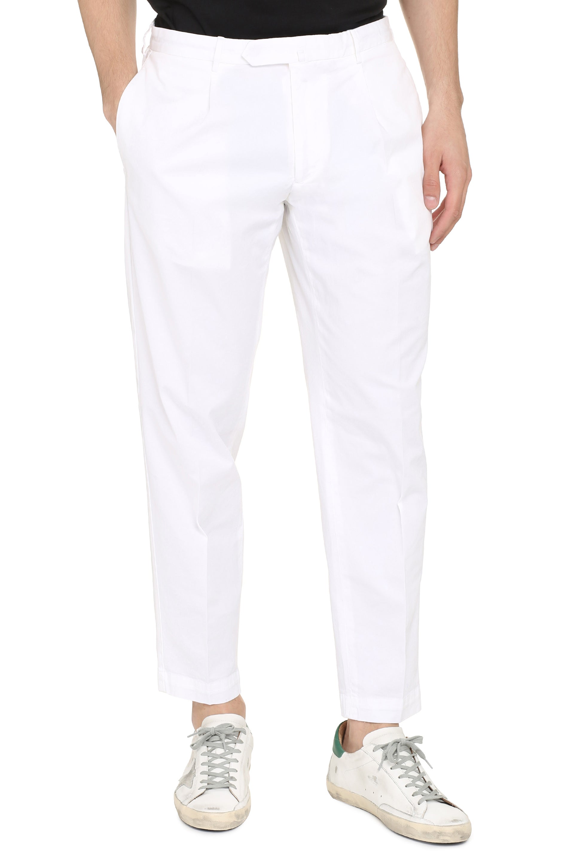 THE (ALPHABET) Men's Stretch Cotton Chino Trousers